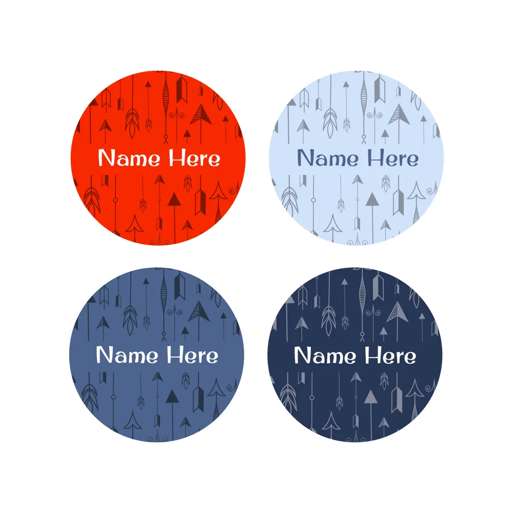 Arrows Round Name Labels - Image 4