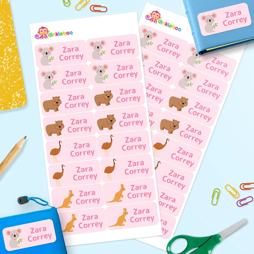 Aussie Animals Rectangle Name Labels - Image 2