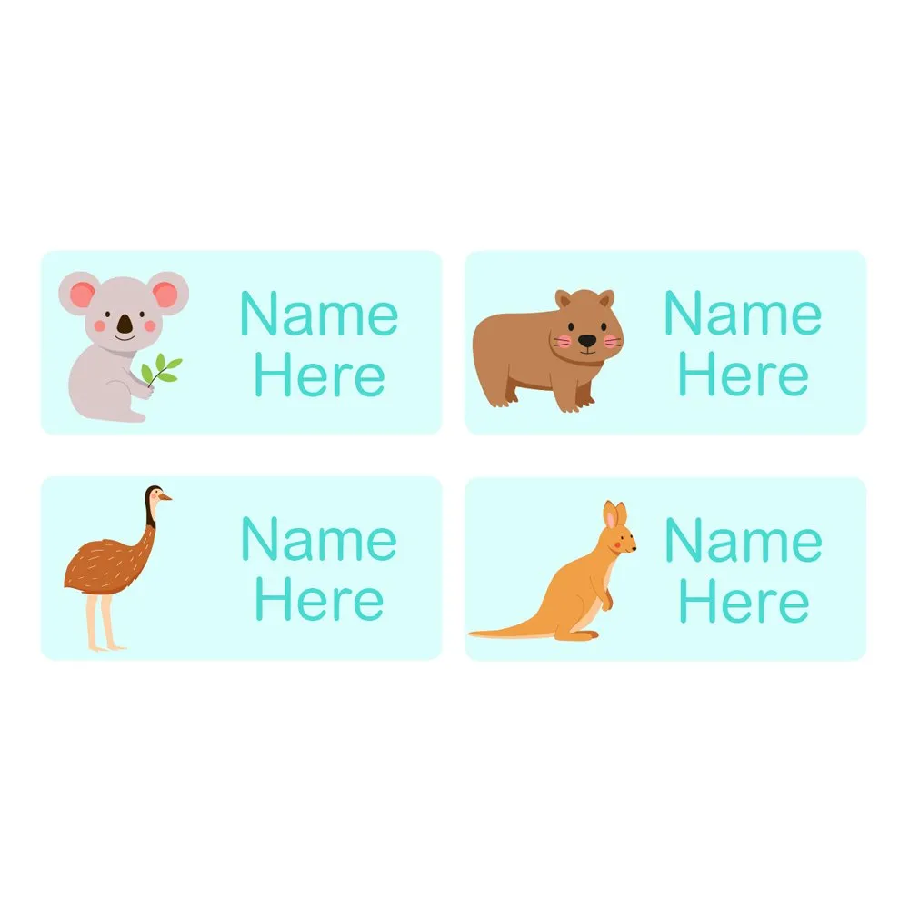 Aussie Animals Rectangle Name Labels - Image 4