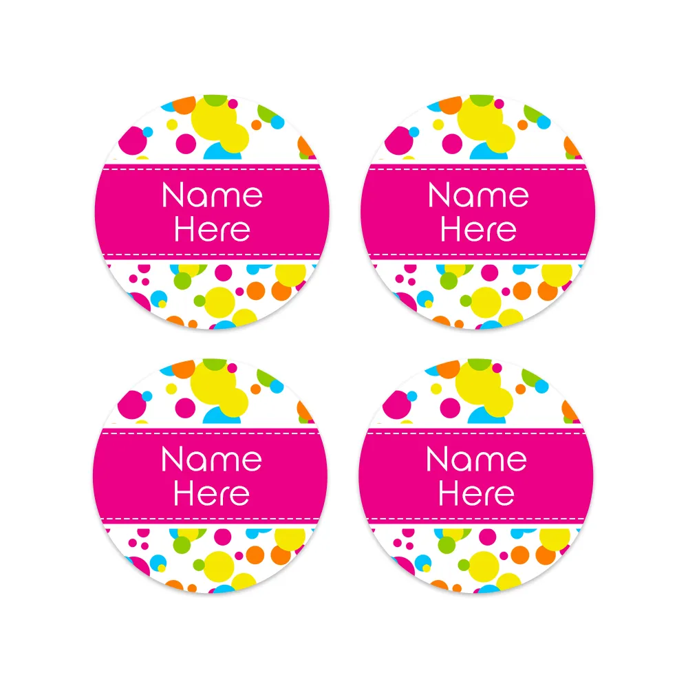 Bubbles Round Name Labels - Image 3