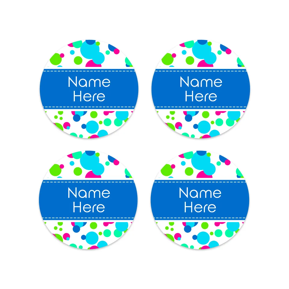 Bubbles Round Name Labels - Image 5