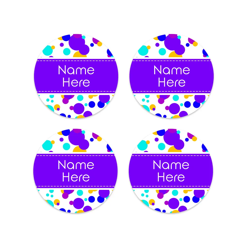 Bubbles Round Name Labels - Image 6