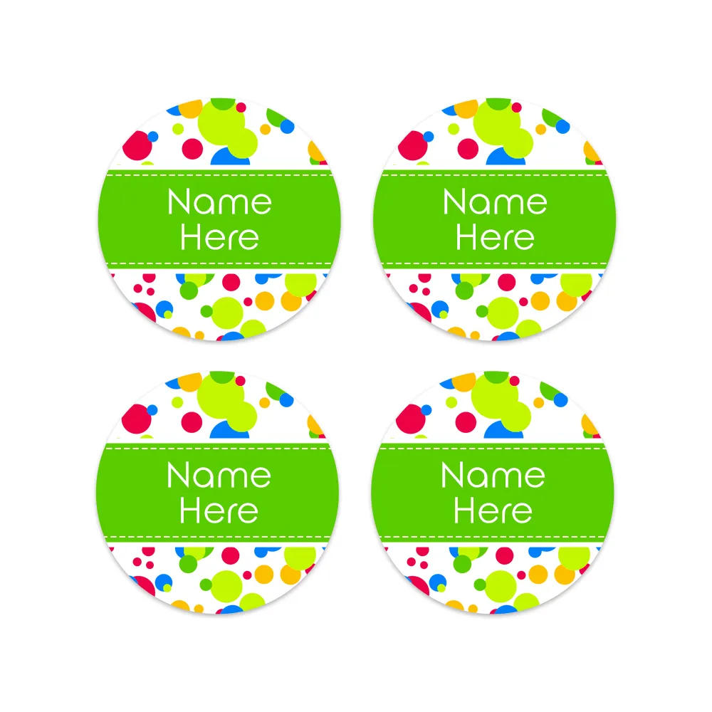 Bubbles Round Name Labels - Image 7