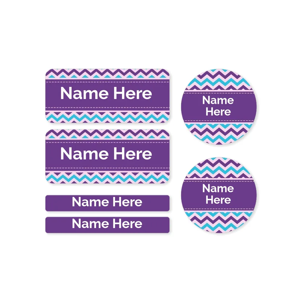 Chevron Mixed Name Label Pack - Image 3