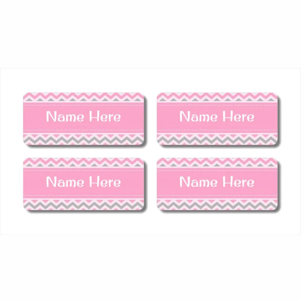 Chevron Rectangle Name Labels