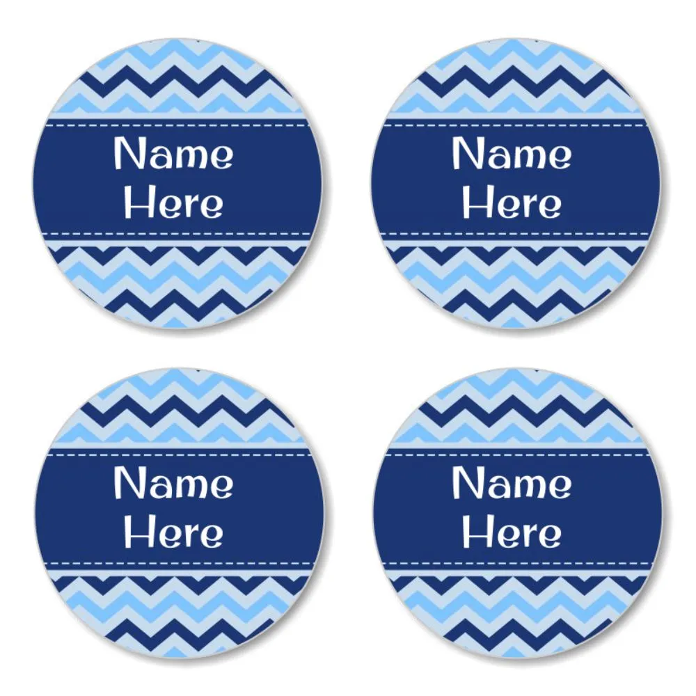 Chevron Round Name Labels