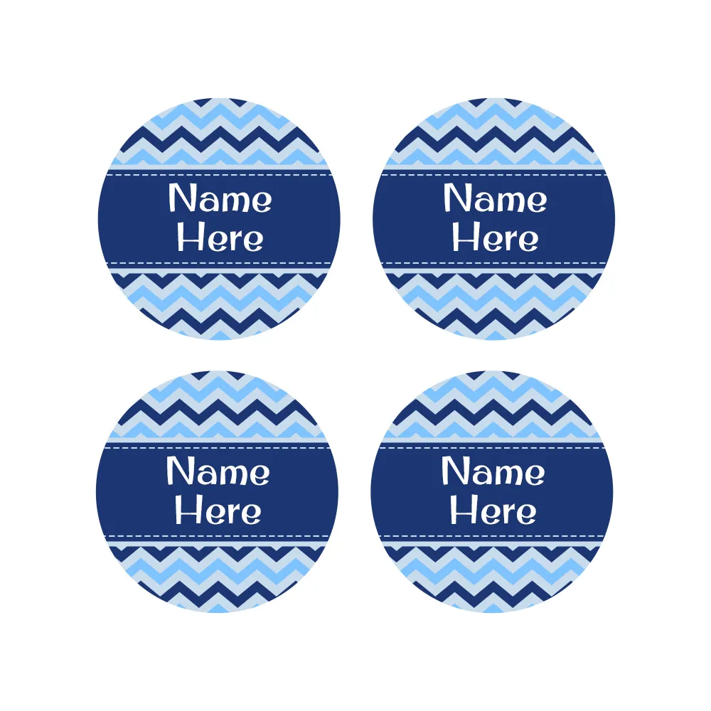 Chevron Round Name Labels - Image 3