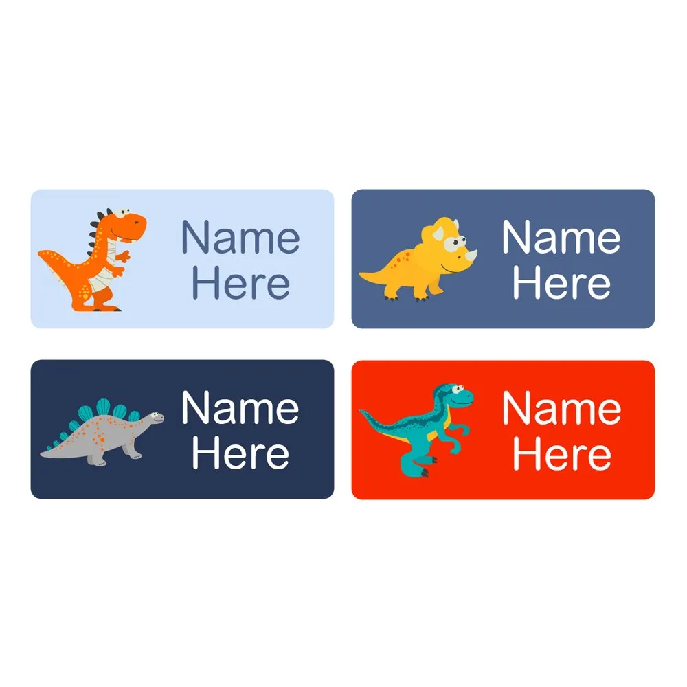 Dinosaurs Rectangle Name Labels - Image 4
