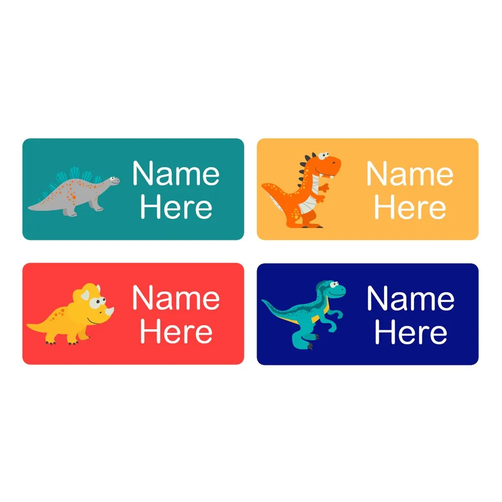 Dinosaurs Rectangle Name Labels - Image 5
