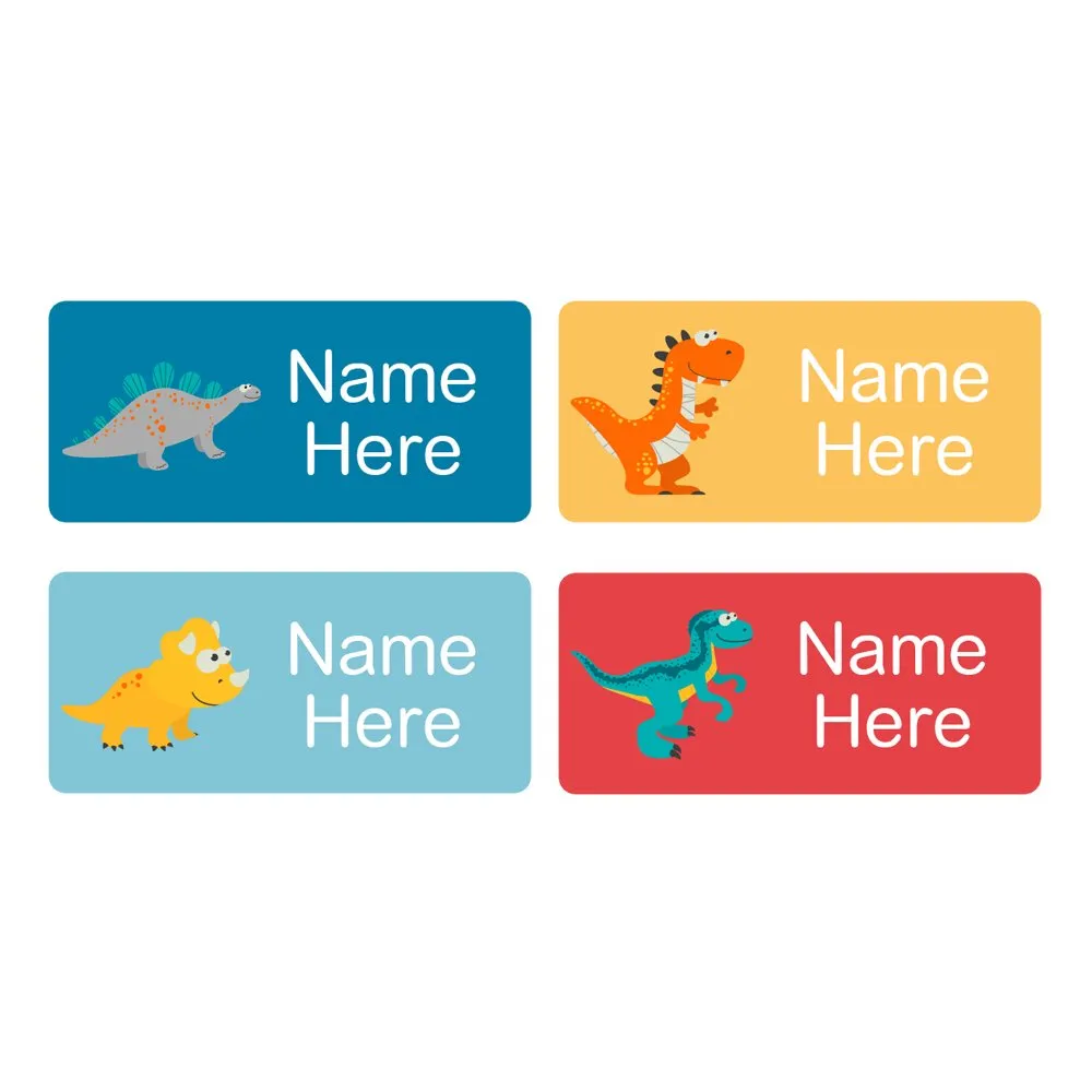 Dinosaurs Rectangle Name Labels - Image 7
