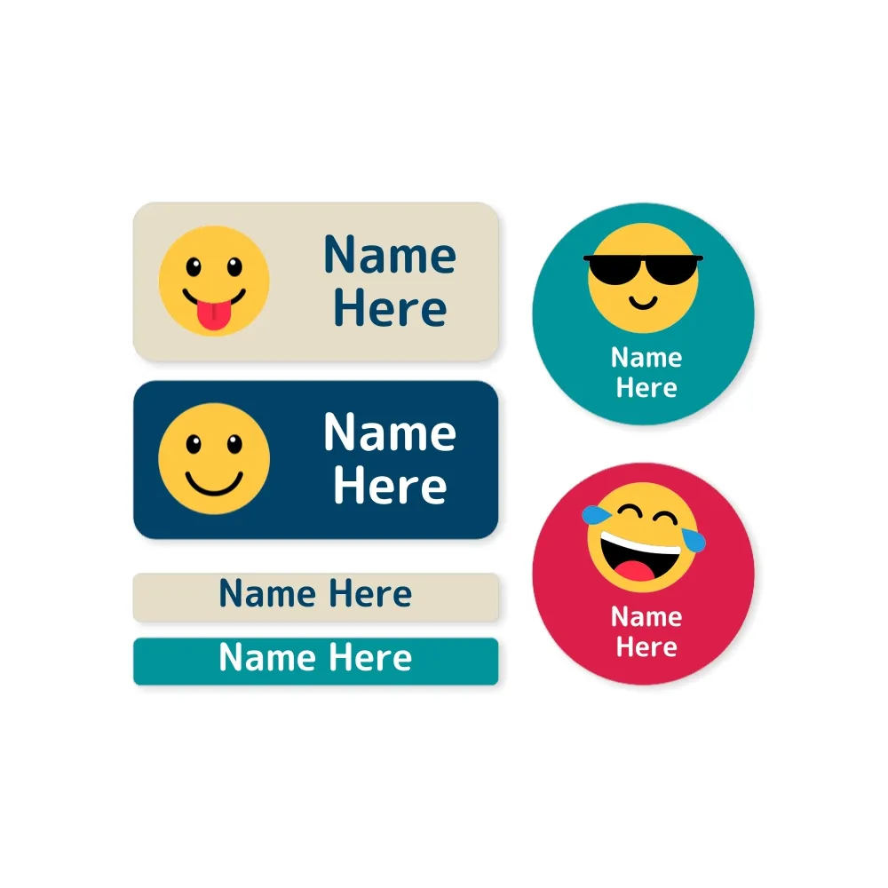 Emoji Mixed Name Label Pack - Image 3