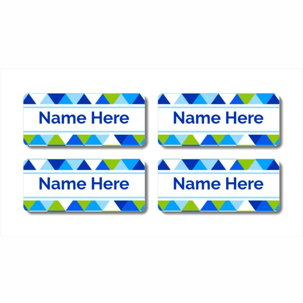 Geometric Rectangle Name Labels