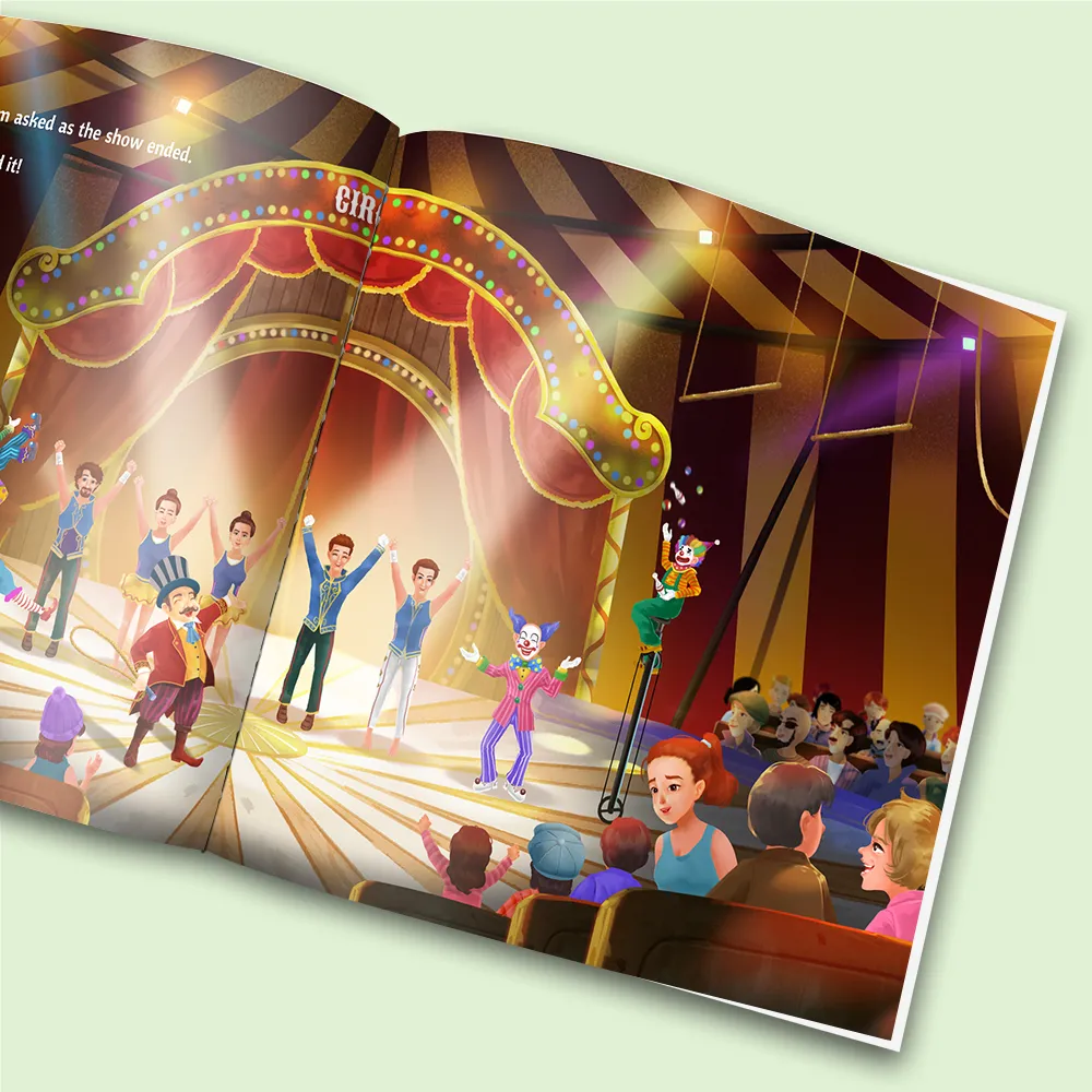 “Goes to the Circus" Personalized Story Book - Image 4