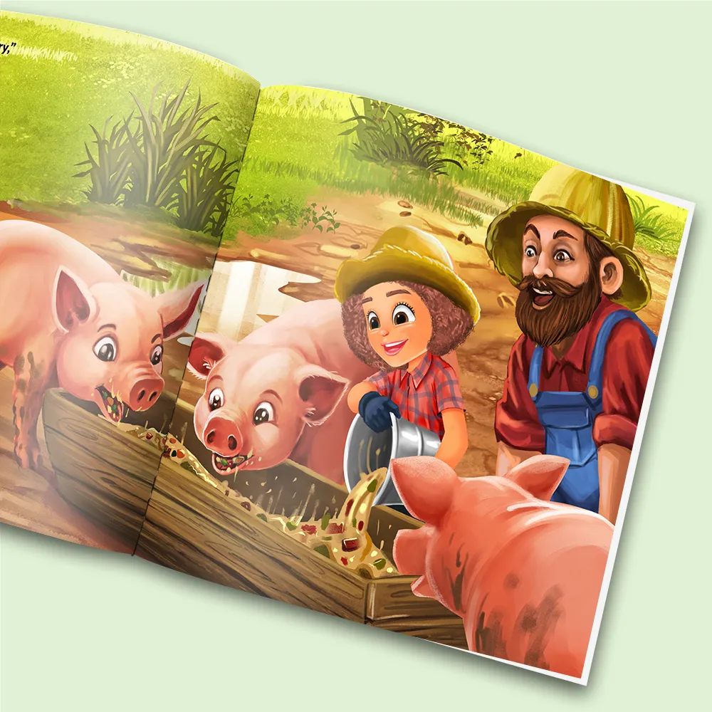 “Holiday on the Farm" Personalized Story Book - Image 5