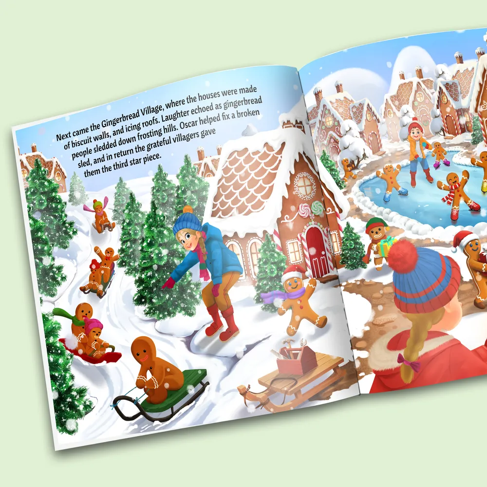 “Lights Up Christmas" Personalized Story Book - Image 3