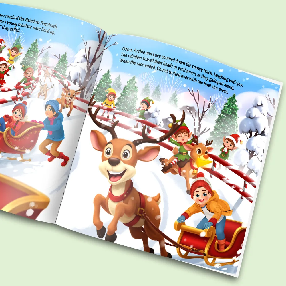 “Lights Up Christmas" Personalized Story Book - Image 4