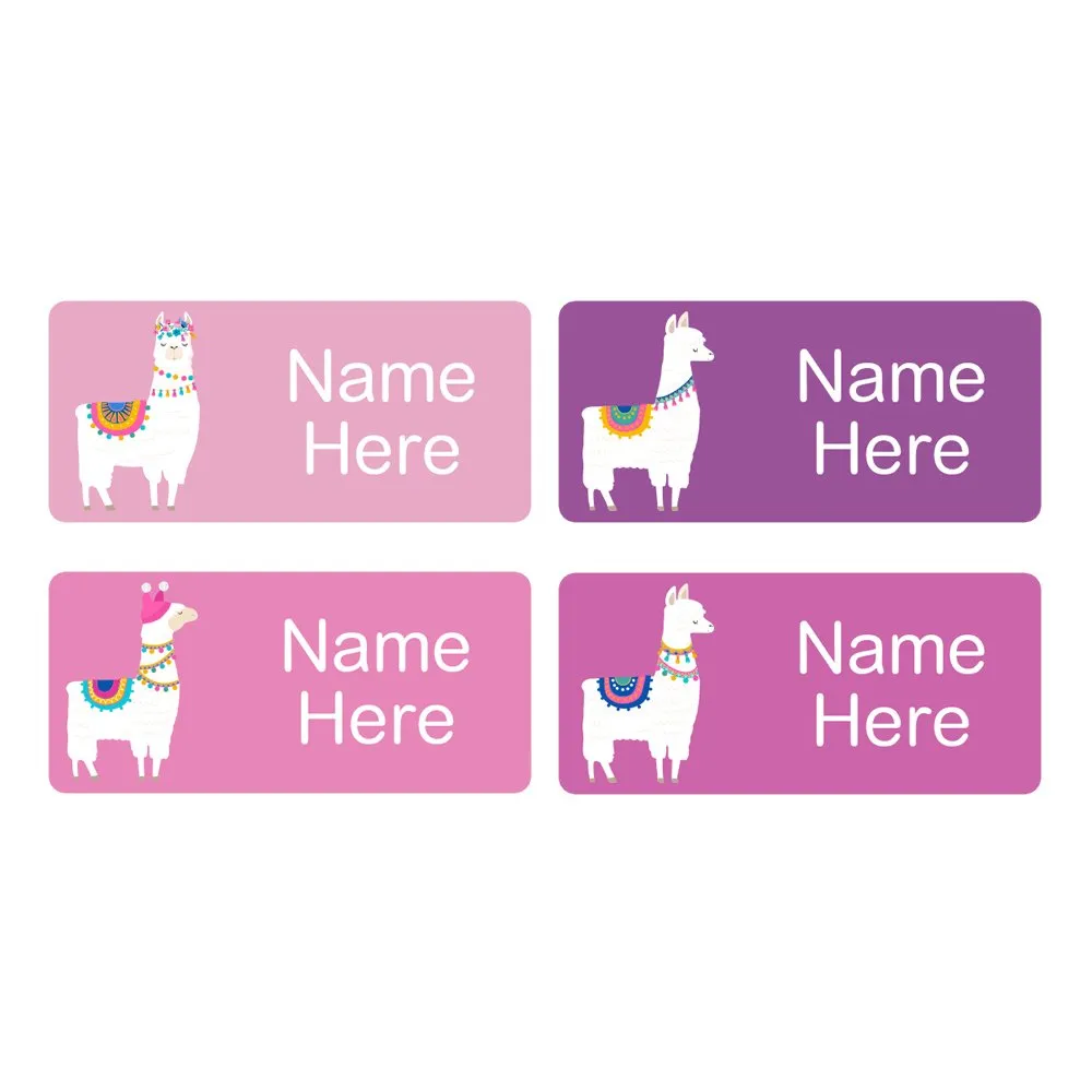 Llama Rectangle Name Labels - Image 4