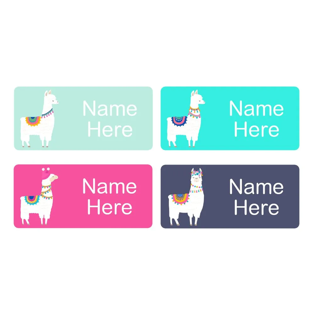 Llama Rectangle Name Labels - Image 6