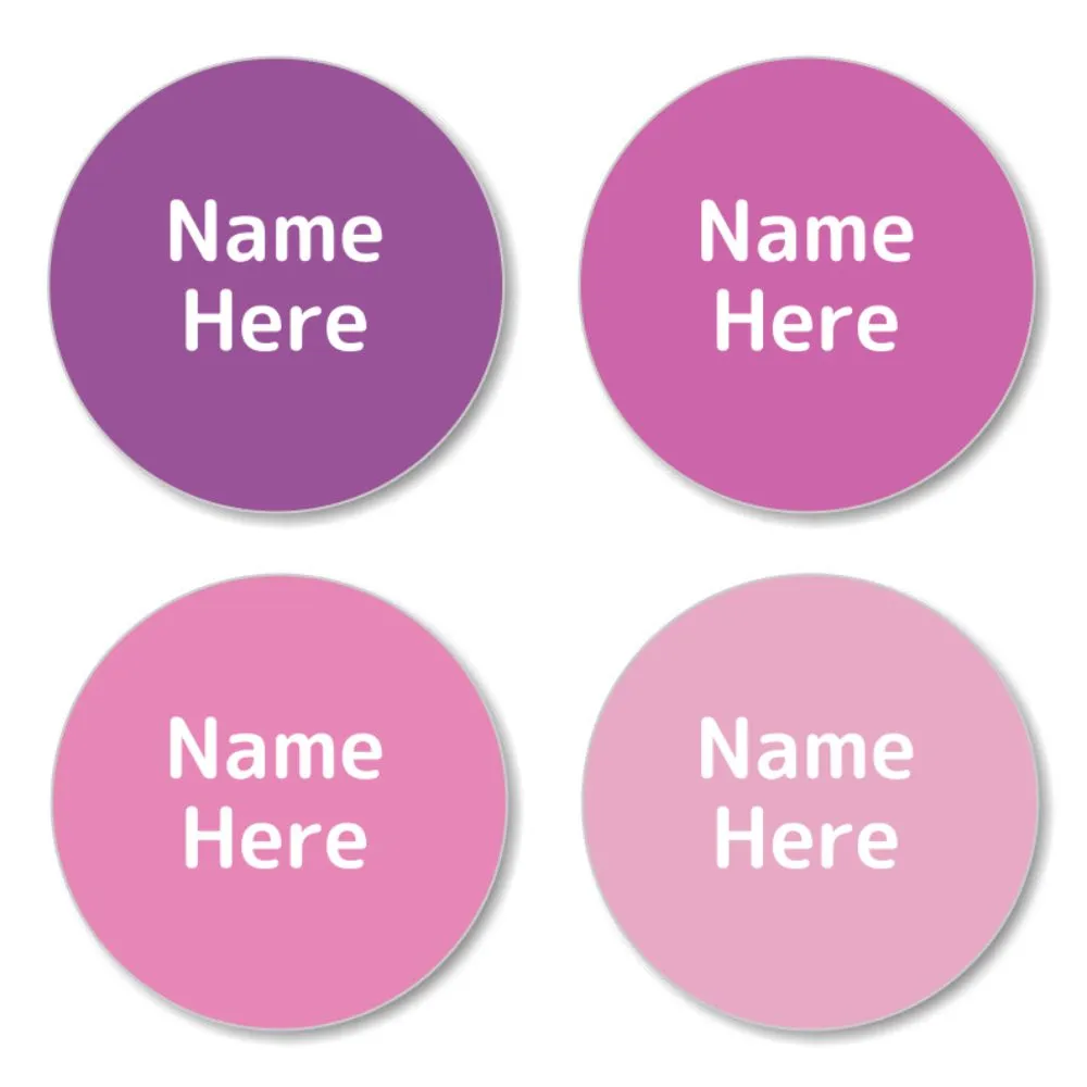 Magenta Shoe Dot Labels