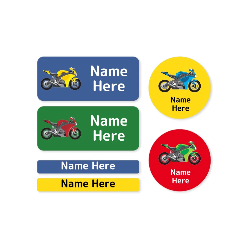 Motorbike Mixed Name Label Pack - Image 3