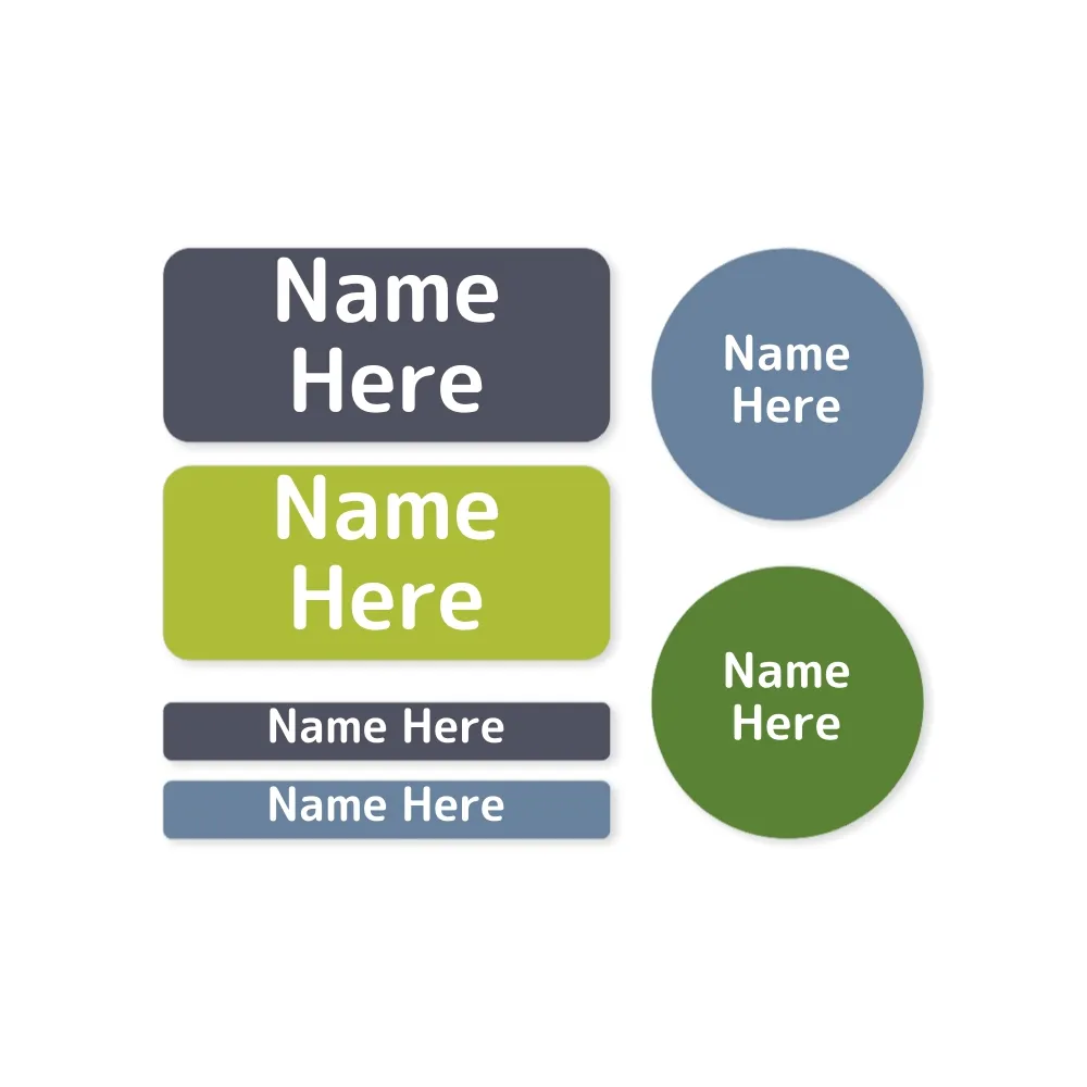 Multi Color Mixed Name Label Pack - Image 10