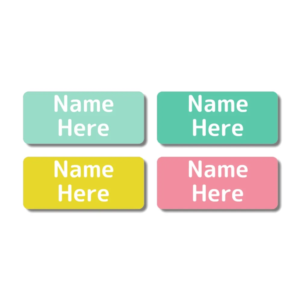 Multi Color Rectangle Name Labels - Image 17