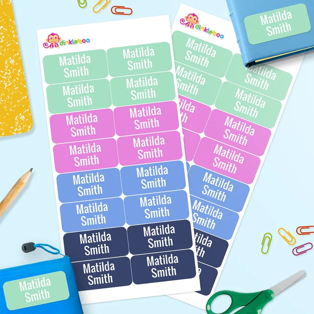 Multi Color Rectangle Name Labels - Image 2