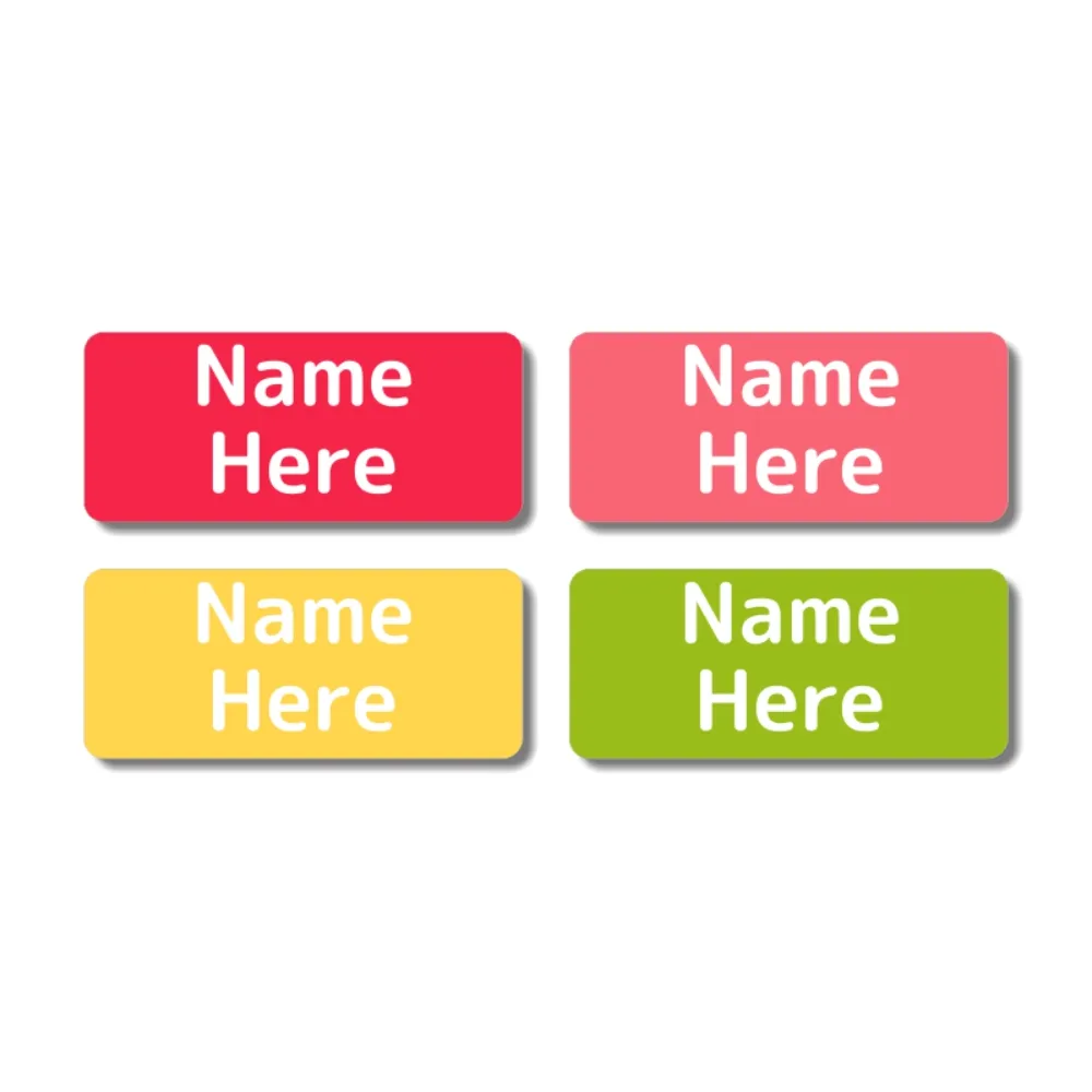 Multi Color Rectangle Name Labels - Image 20