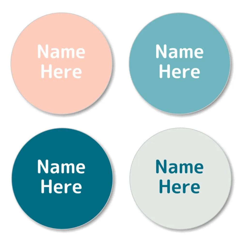Multi Color Round Name Labels - Image 18