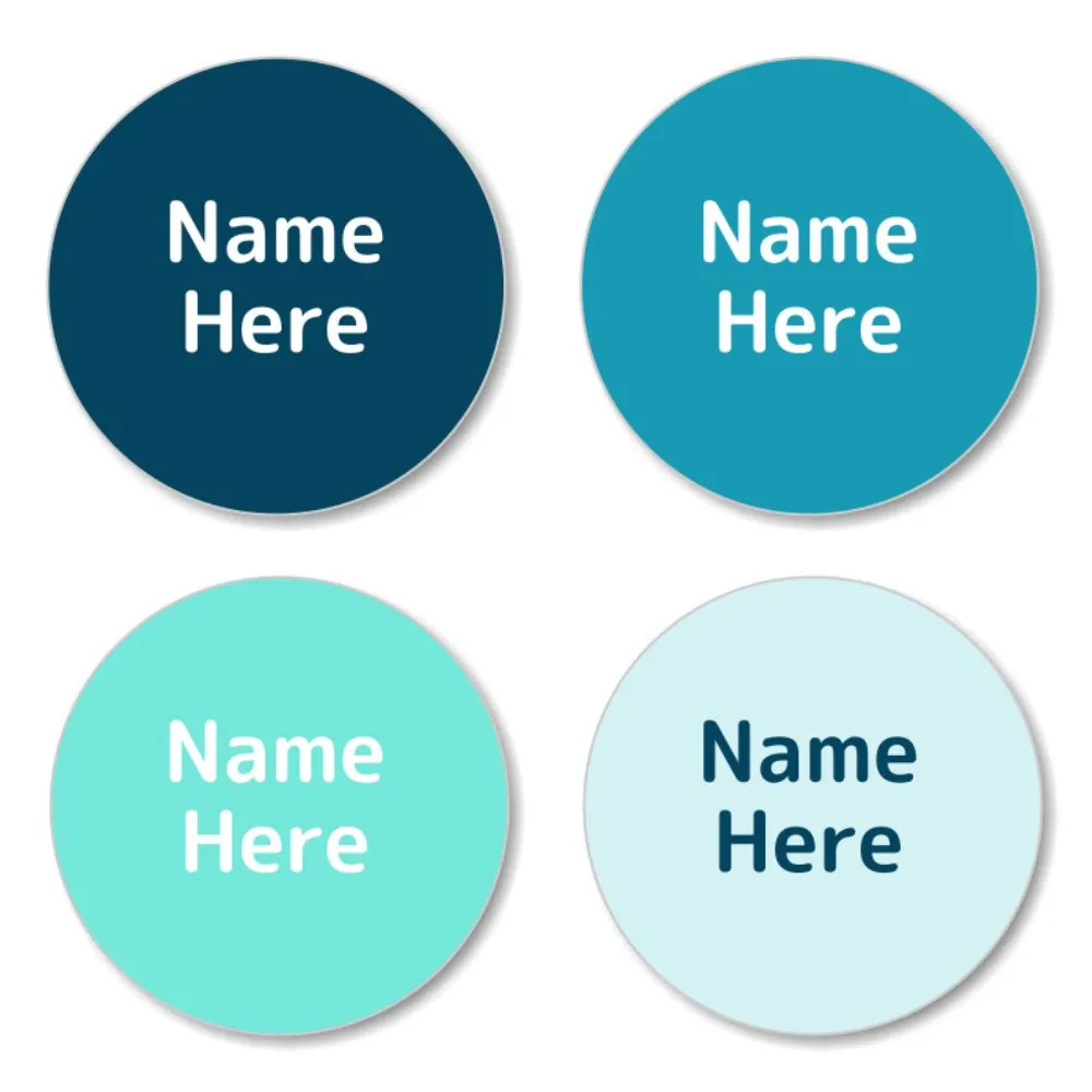 Multi Color Round Name Labels - Image 4