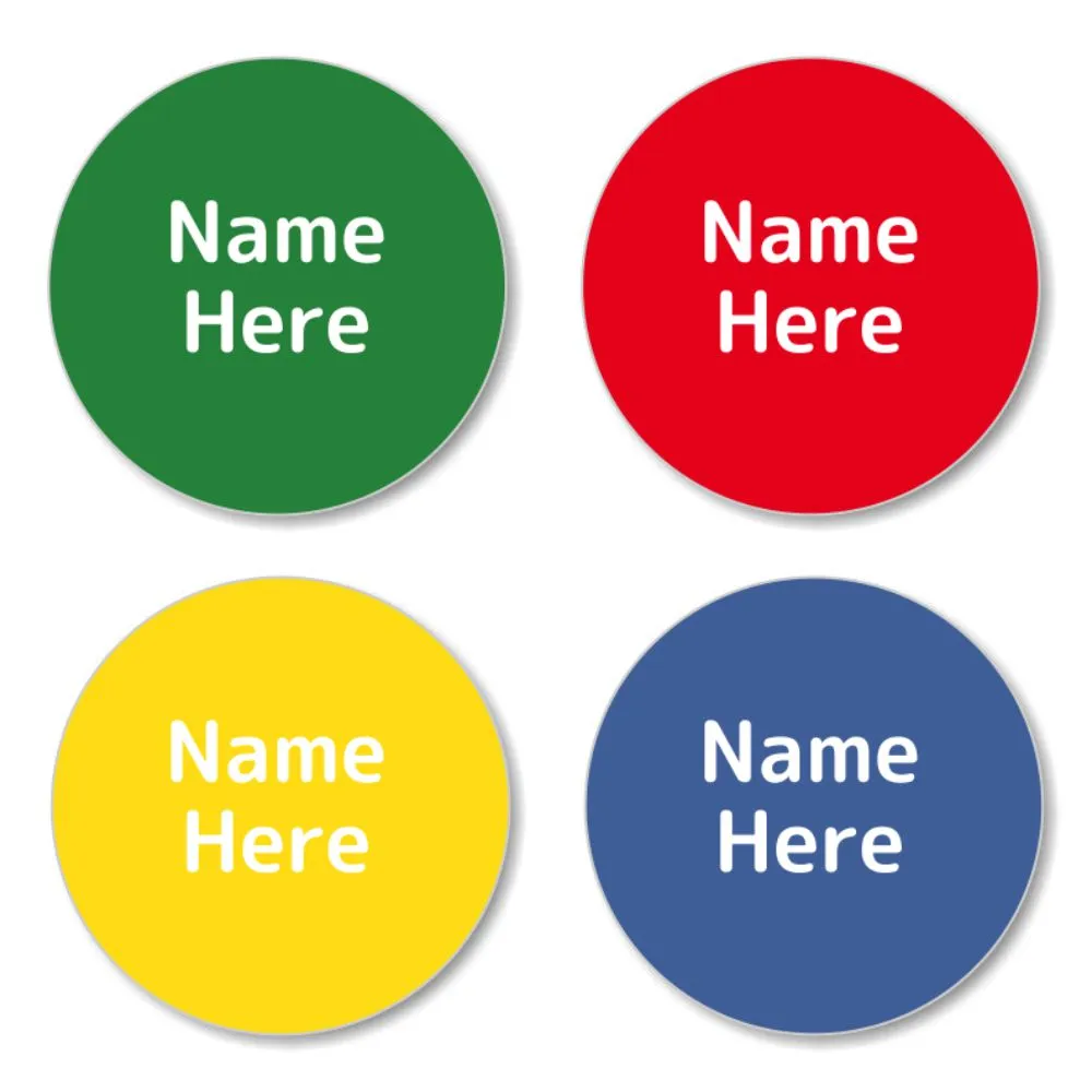 Multi Color Round Name Labels - Image 5