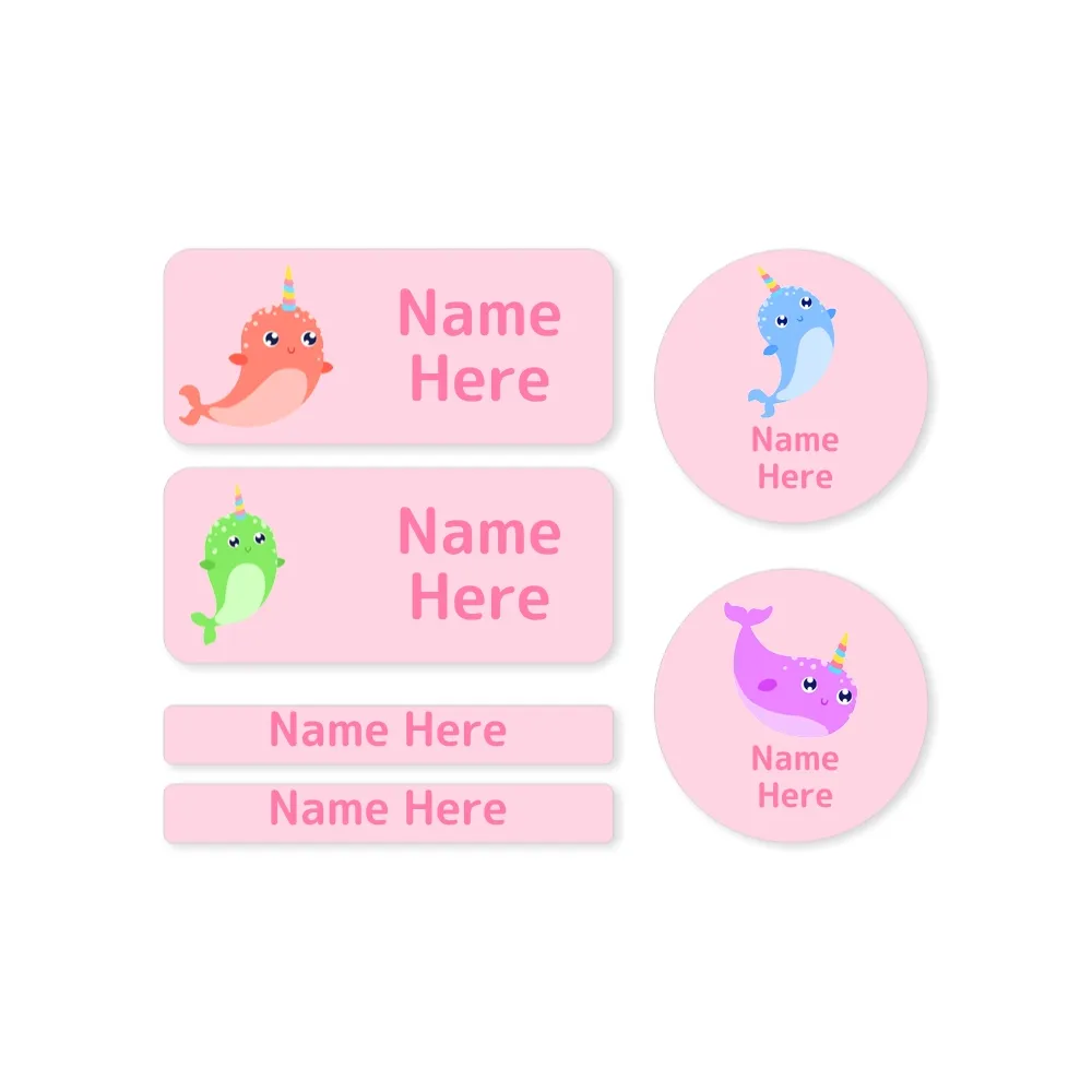 Narwhal Mixed Name Label Pack - Image 3