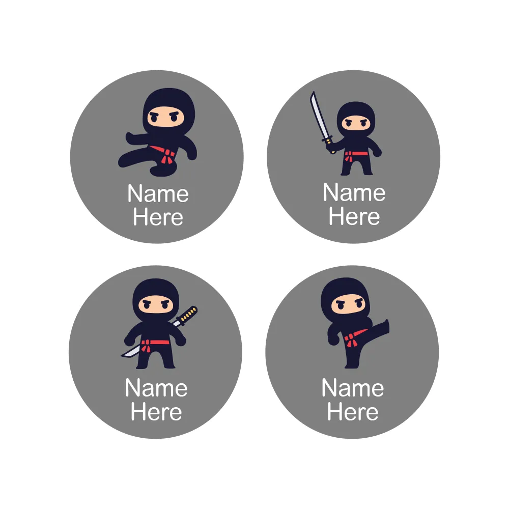 Ninja Round Name Labels - Image 4