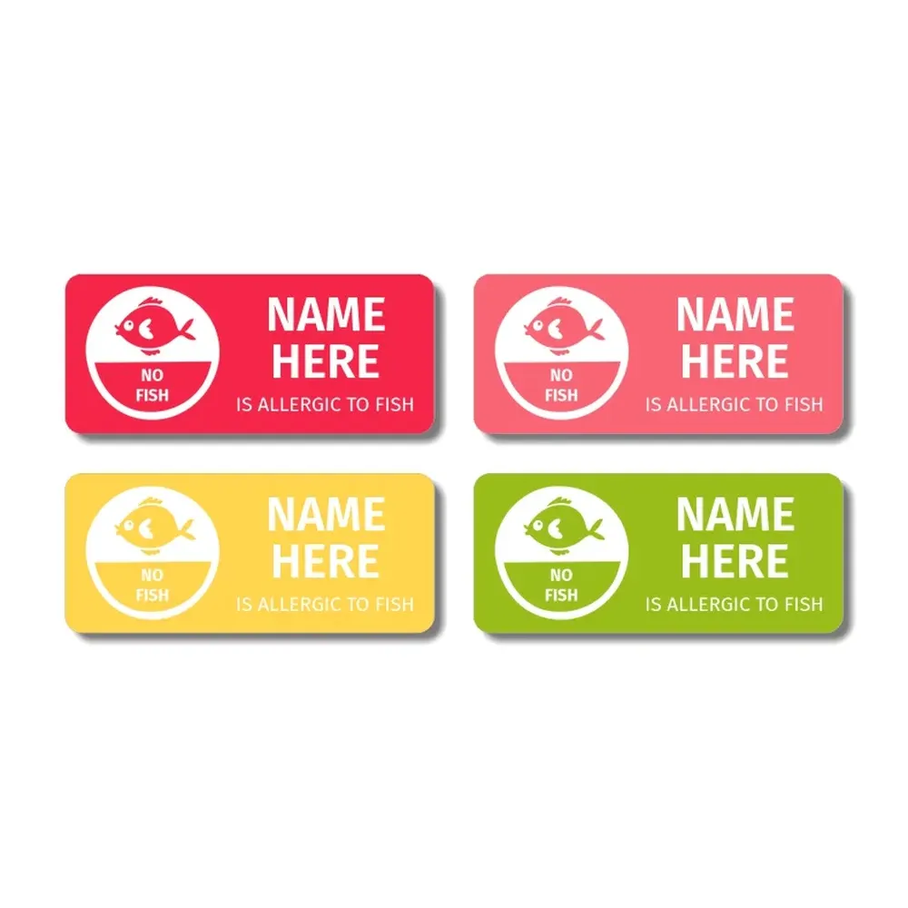 No Fish Allergy Labels - Image 20