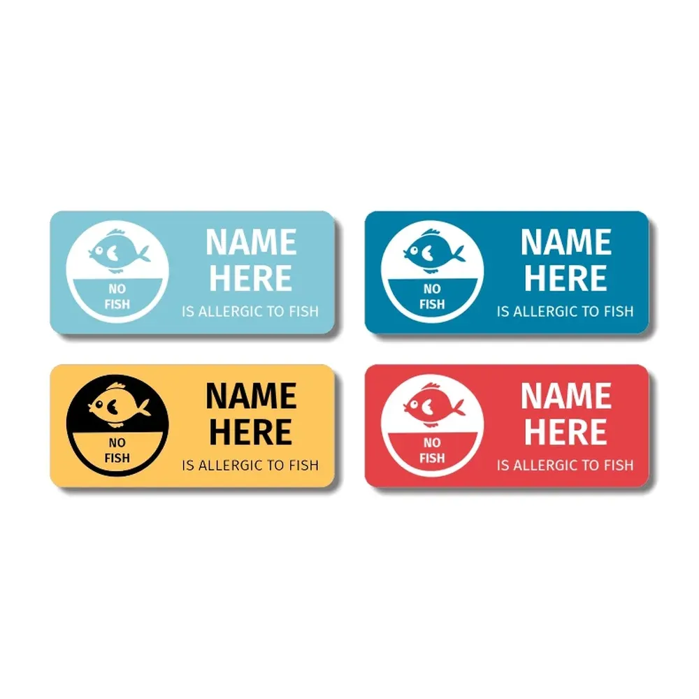 No Fish Allergy Labels - Image 5