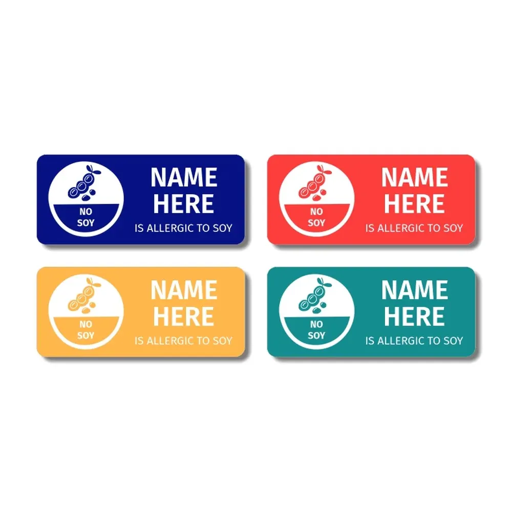 No Soy Allergy Labels - Image 13