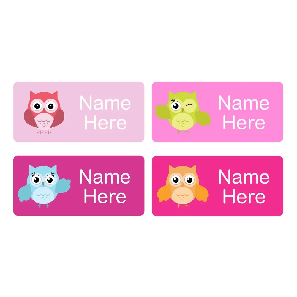 Owls Rectangle Name Labels - Image 3