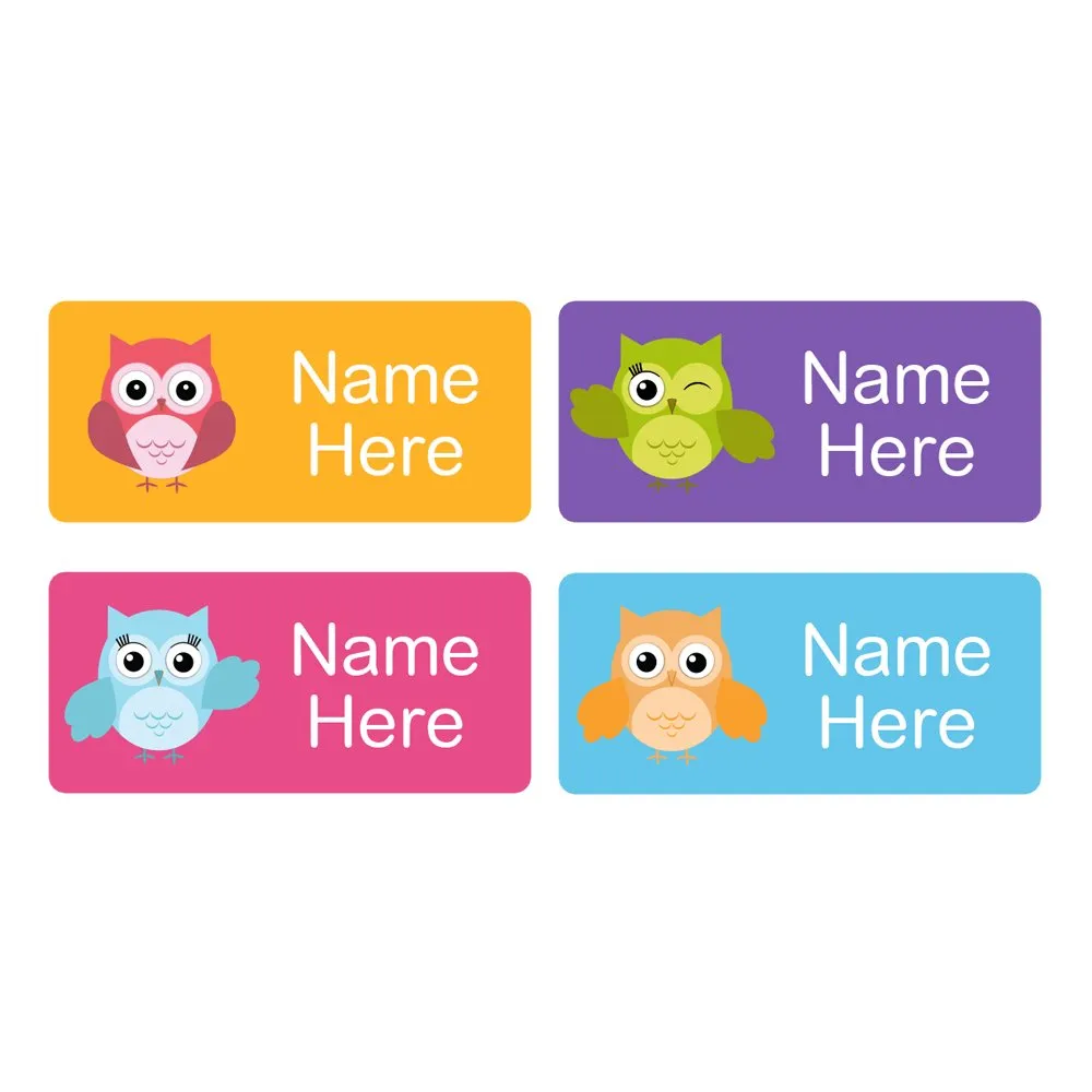 Owls Rectangle Name Labels - Image 5