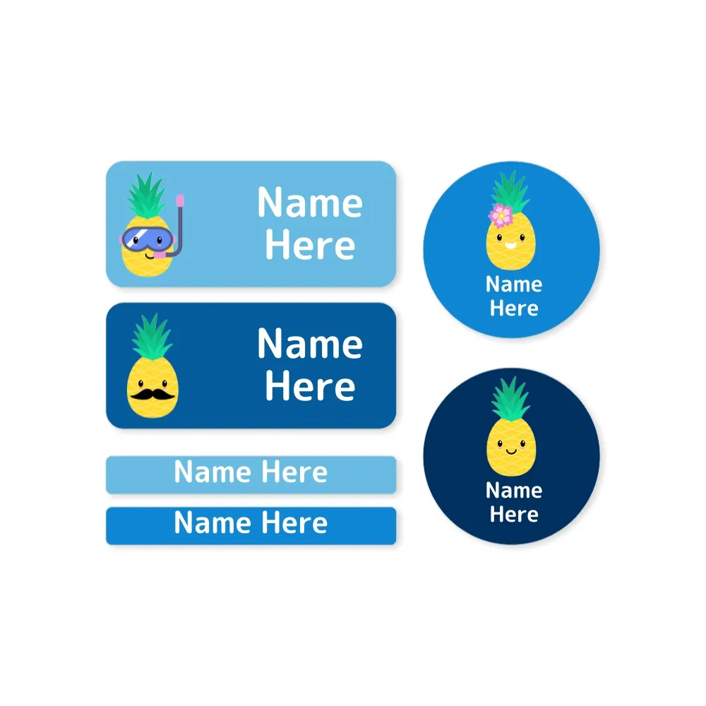 Pineapple Mixed Name Label Pack - Image 3