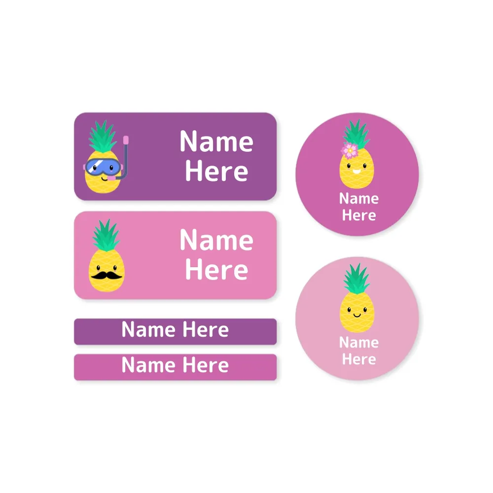 Pineapple Mixed Name Label Pack - Image 5