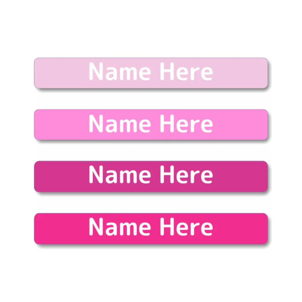 Pinks Mini Name Labels