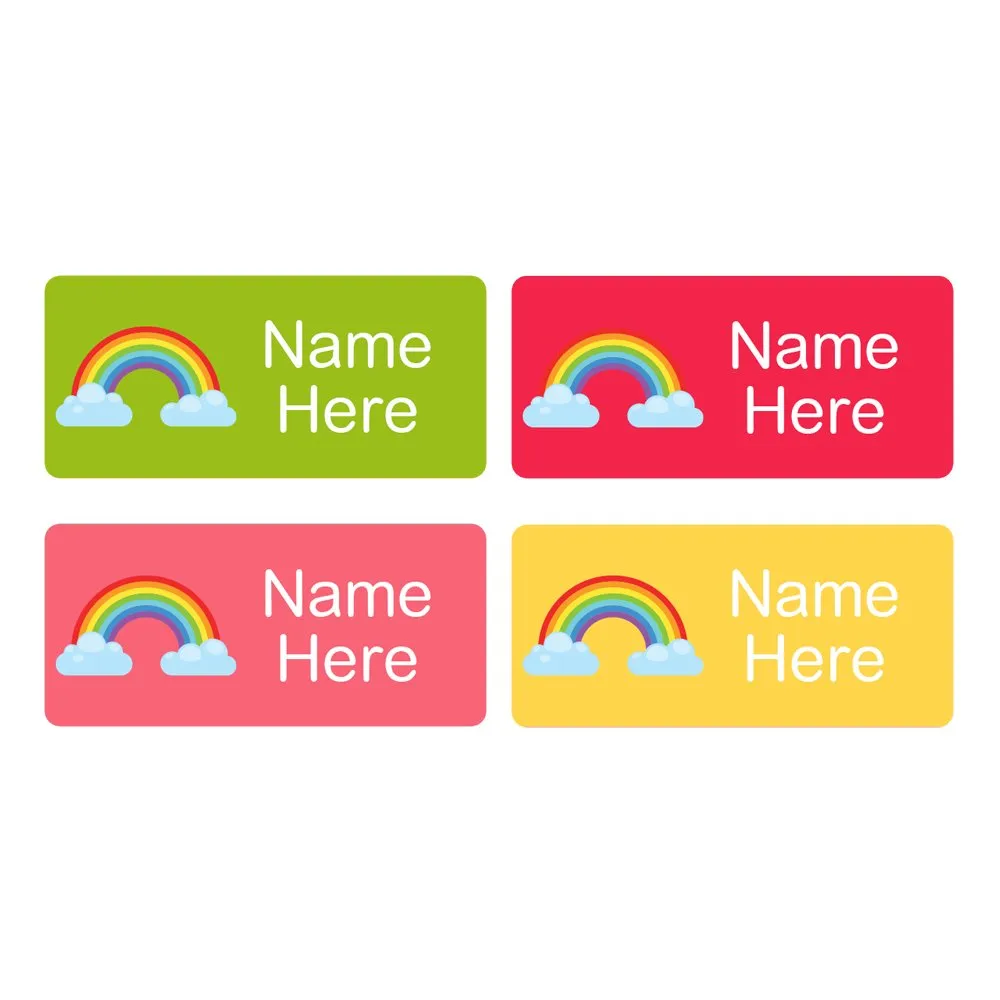 Rainbow Rectangle Name Labels - Image 7