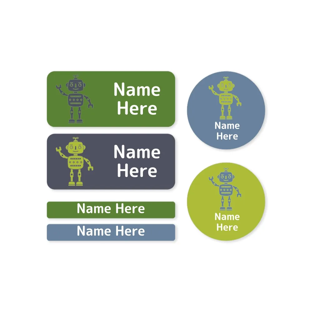 Robot Mixed Name Label Pack - Image 6