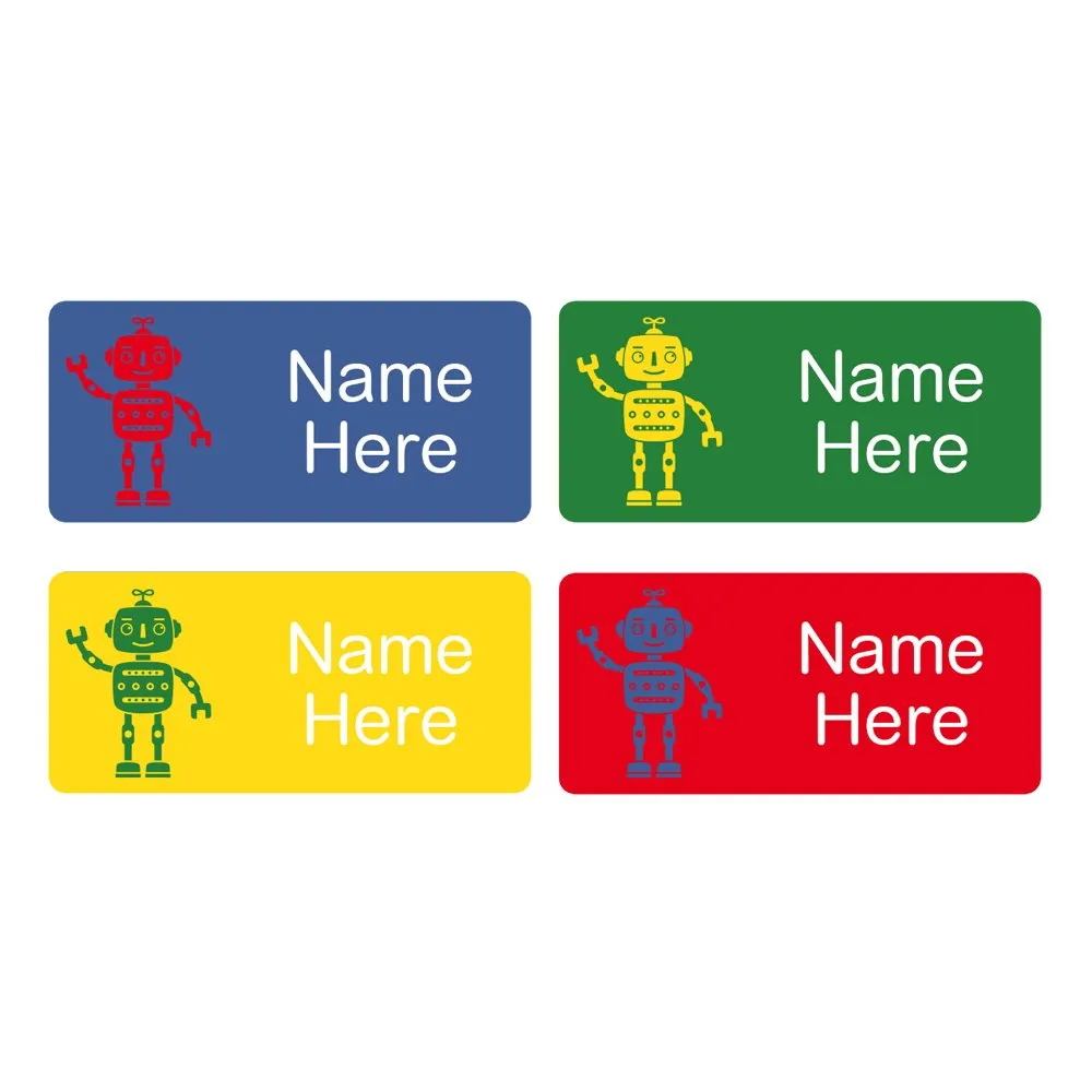 Robots Rectangle Name Labels - Image 3
