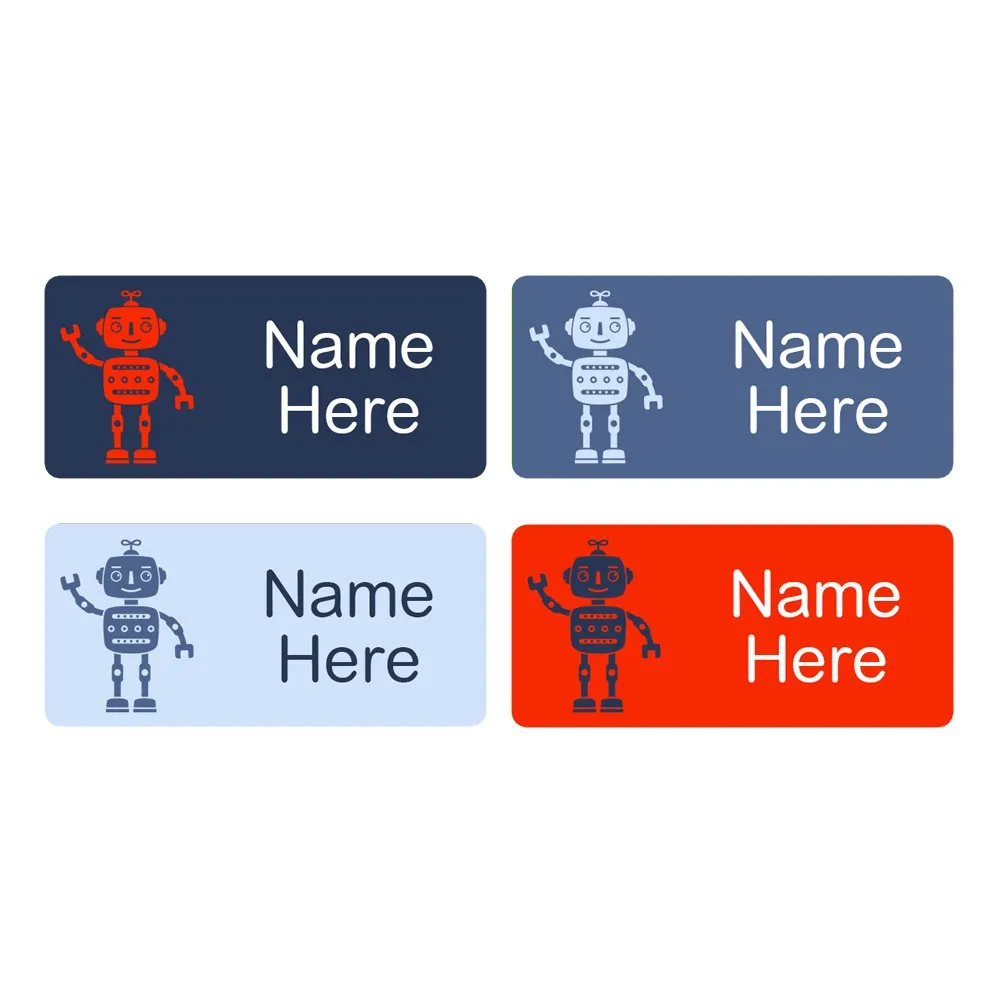 Robots Rectangle Name Labels - Image 4