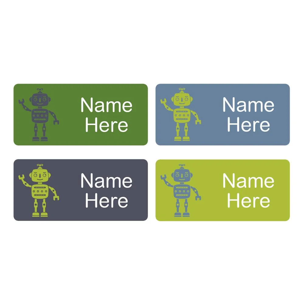 Robots Rectangle Name Labels - Image 6