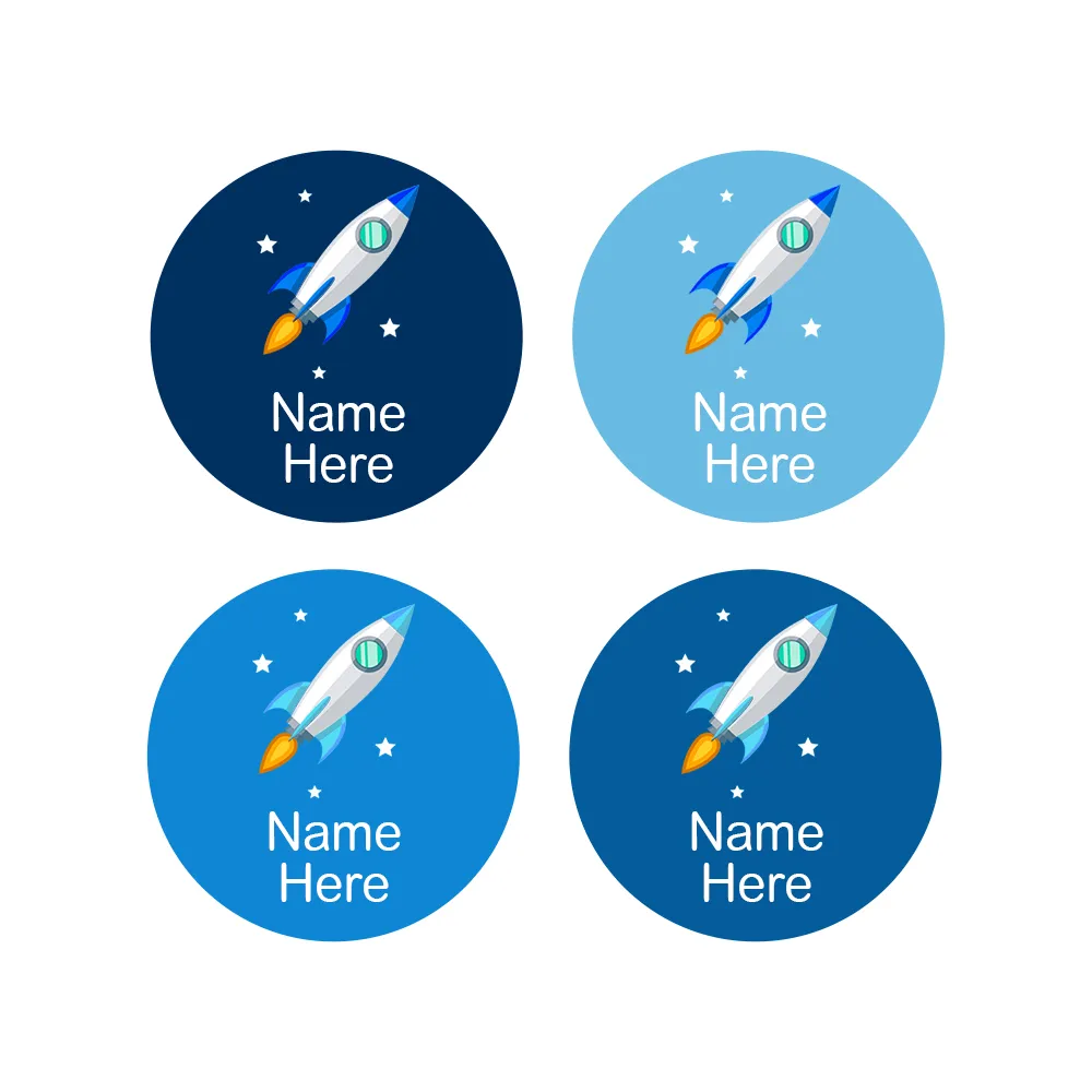 Rocket Round Name Labels - Image 4