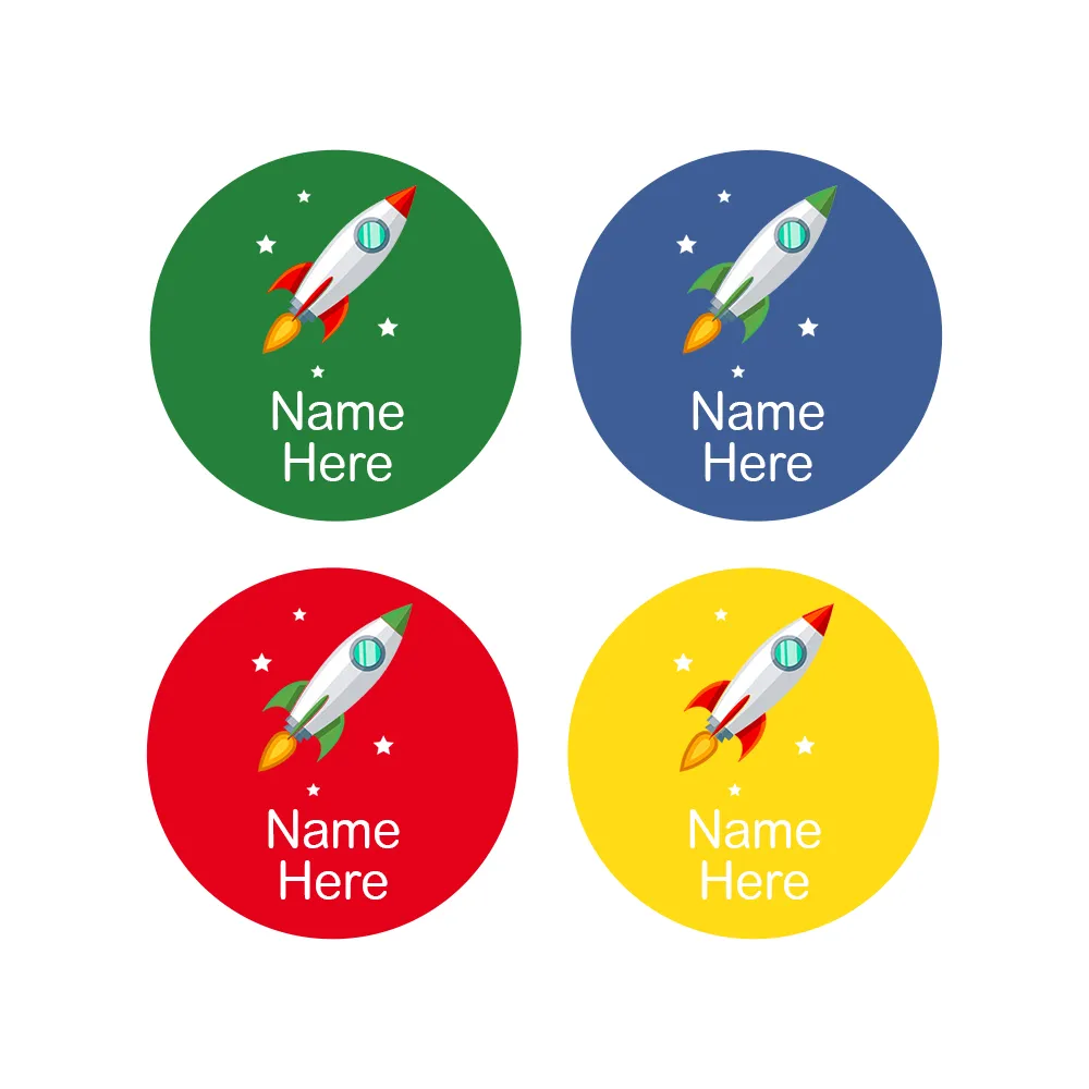 Rocket Round Name Labels - Image 5