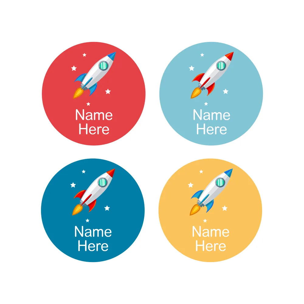 Rocket Round Name Labels - Image 7