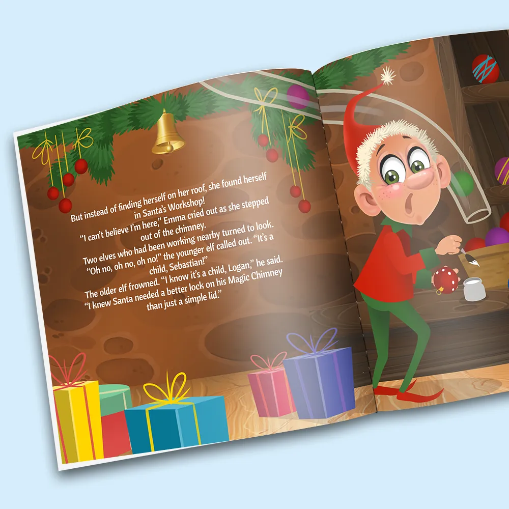 “Santa's Magic Chimney" Personalized Story Book - Image 3